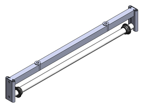 CLOSET CAROUSEL LOAD BAR AND GARMENT ROD ASSEMBLY